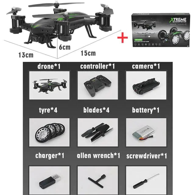 WiFi Real-Time Drone and All-Terrain Vehicle FY602