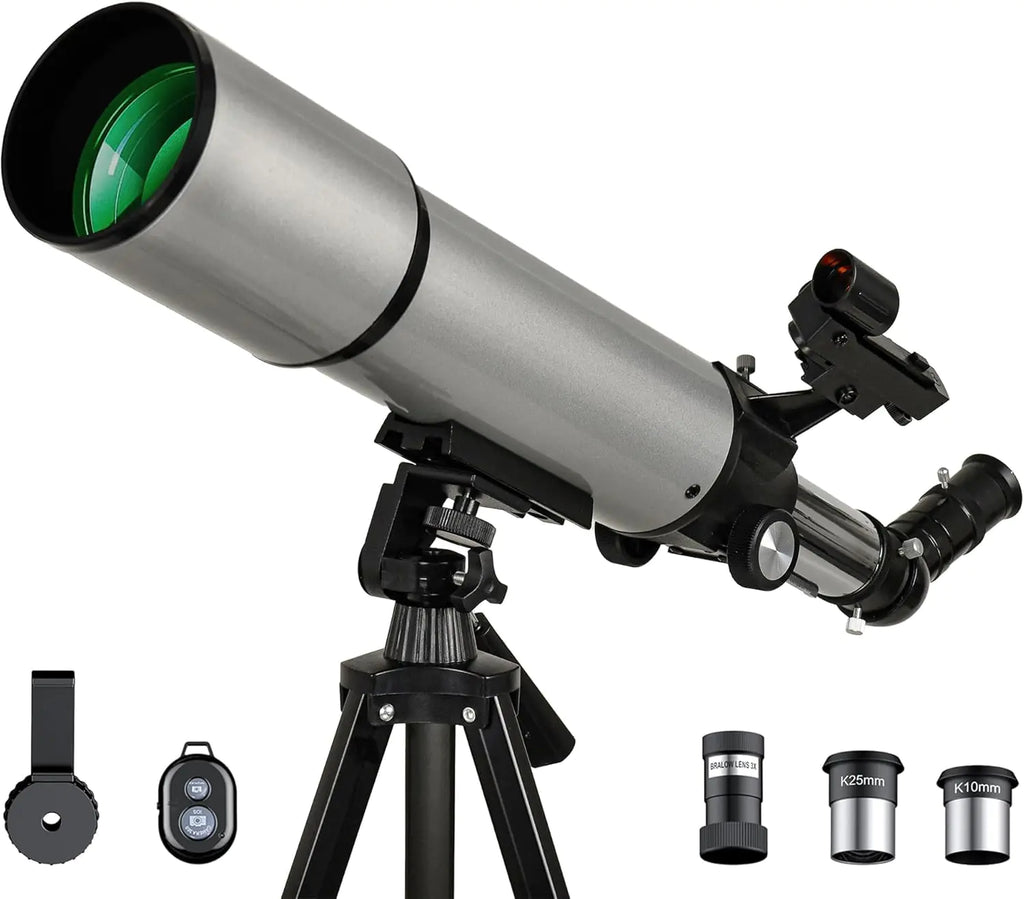 Telescope GALAEYES 90mm Aperture 500mm FL AZ with Stargazing app Telescope for Adults high Powered Telescope for Adults Ideal for Beginner & Adults